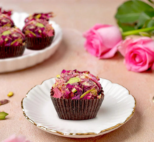 Dry Fruit Rose Petal Dessert Balls (Laddu) No Sugar added